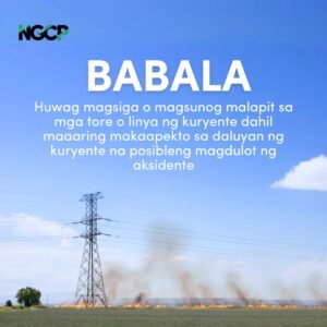 Safety First: NGCP Reminds Public to Avoid Burning Near Power Towers